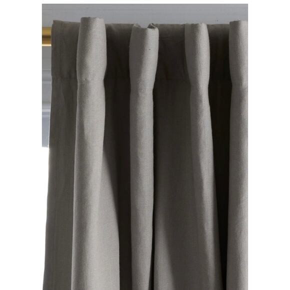 Quince European Linen Room Darkening Curtain 48X108 Storm #10 - Picture 2 of 3